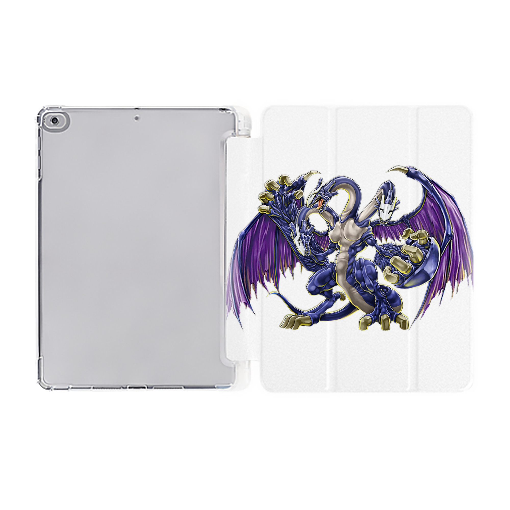 （画像用） 遊☆戯☆王 Yu-Gi-Oh! IPad ケース ペン収納付き 三つ折りスタンド PUレザー×シリコン 対応機種9.5/10.5/10.9インチ